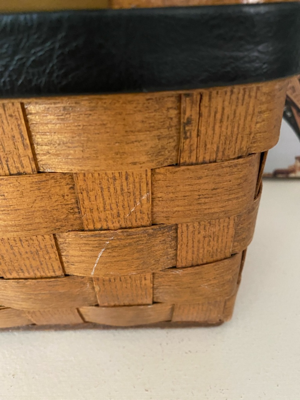 Vintage Caro Nan Wooden Handled Basket Purse Horse Western Derby Equestrian - Picture 5 of 8